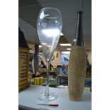 Giant Advertising Wine Glass Vase