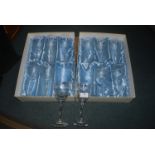 2x Sets of Six Lead Crystal Wine Glasses by Vino Piazza