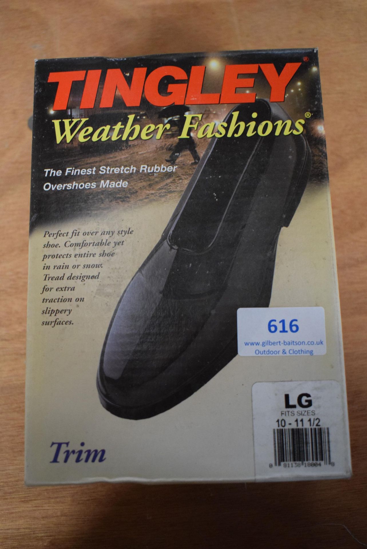 Tingley Trim Stretch Rubber Overshoes in Black Size: L (American 10-11.5)