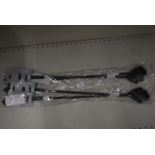 4x Black Riding Whips