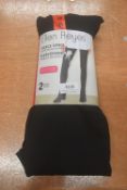 *Ellen Reyes Fleece Lined Leggings 2pk Size: M