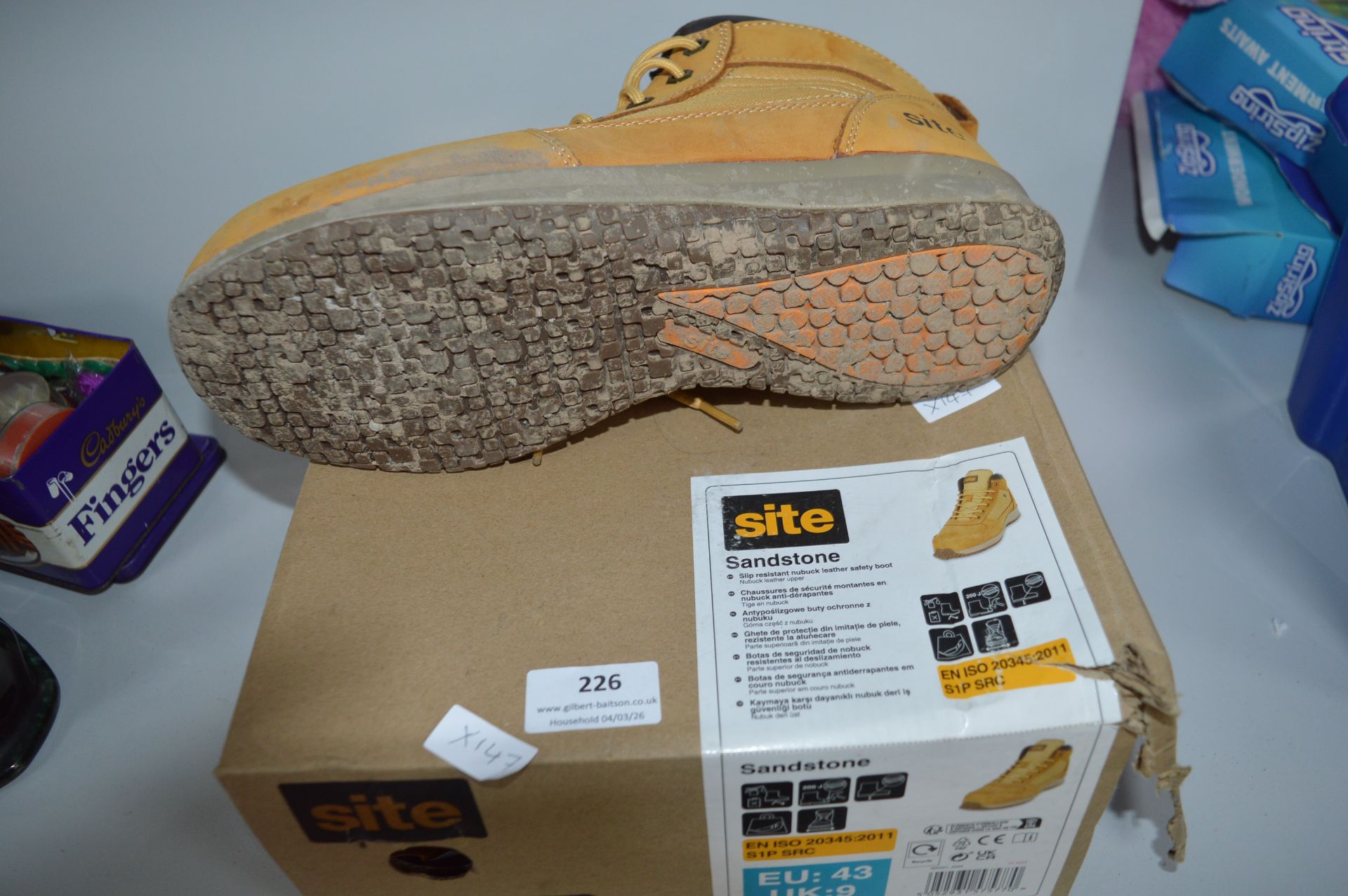 Site Leather Safety Boots Size: 9 - Image 2 of 2