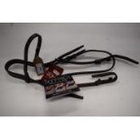Jefferies Falcon Headstall Plain Brow Band 13mm Pony Havanna