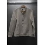 *32 Degrees Heat Soft Touch Half Zip Long Sleeve Top in Cream Size: M