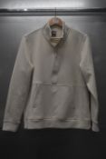 *32 Degrees Heat Soft Touch Half Zip Long Sleeve Top in Cream Size: M