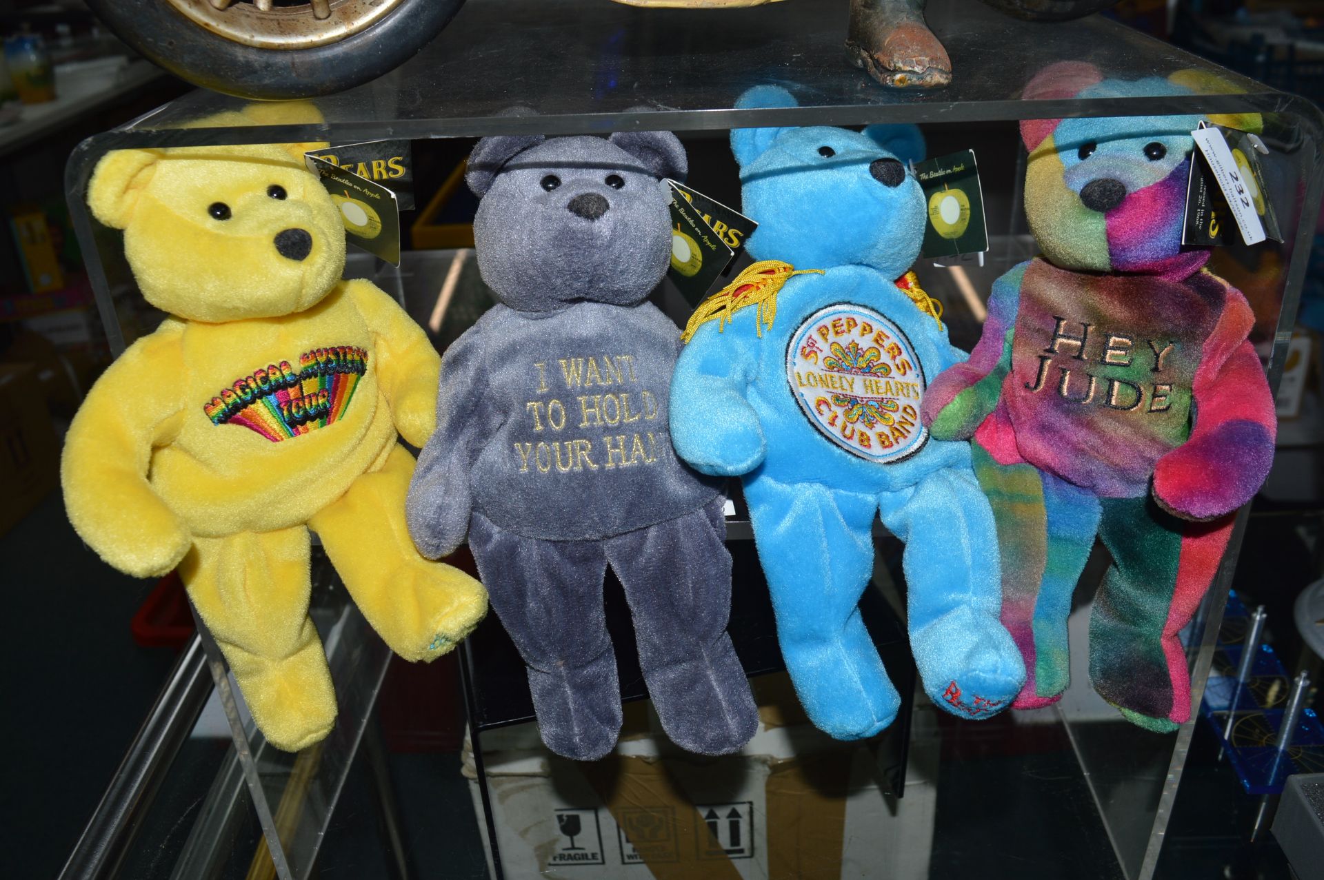 Set of Four Beatles Bear Official Apple Merchandise (new with tag) - Image 2 of 6