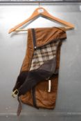 Brown Fabric Chaps with Waxed Cotton Outer Size: XS