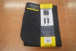 *Jachs New York Straight Fit Navy Five Pocket Trousers Size: 32x34