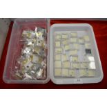 2x Trays of Stainless Steel and Other Body Piercing Studs