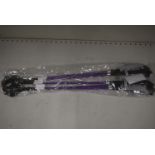 5x Purple & Black Riding Whips