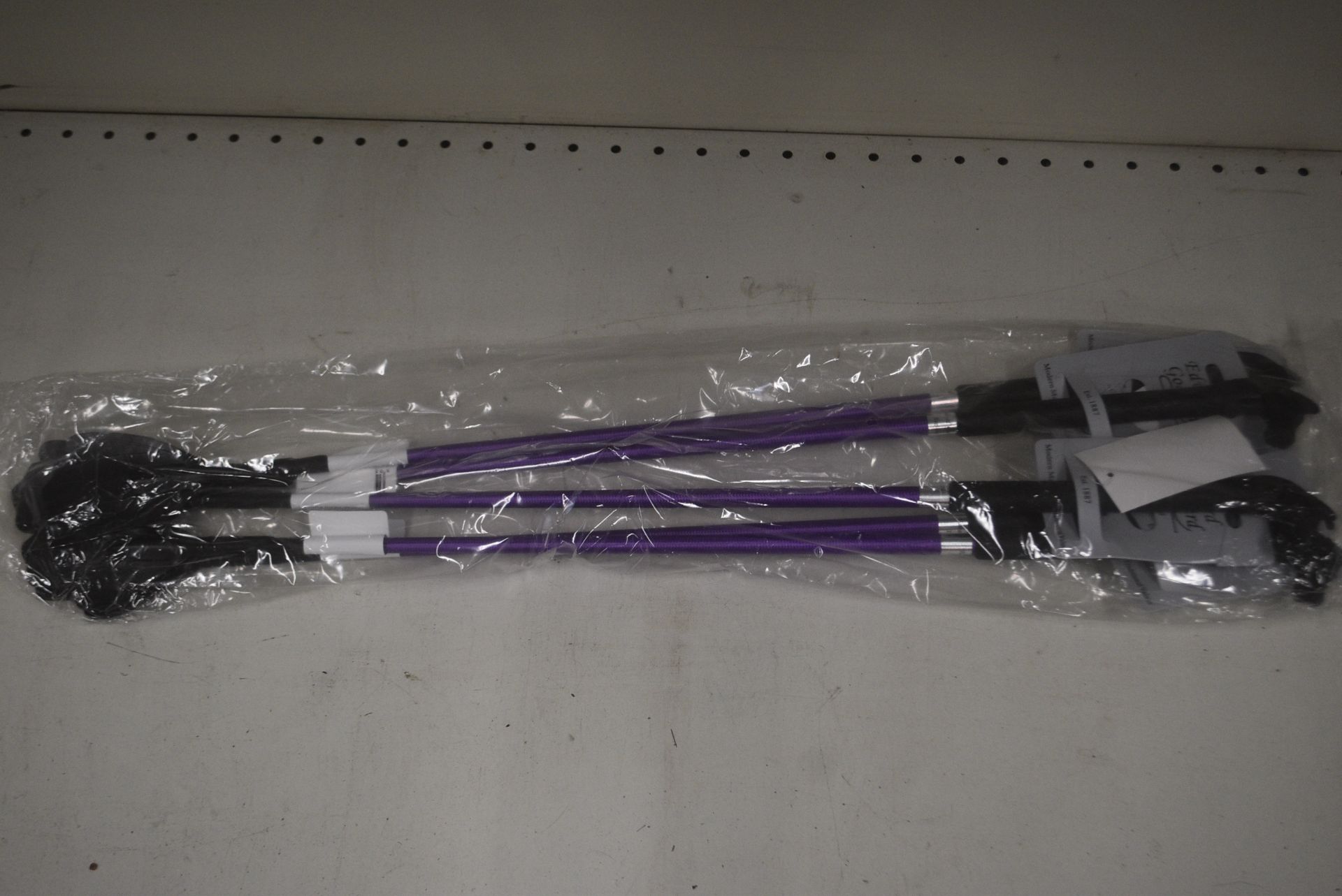 5x Purple & Black Riding Whips