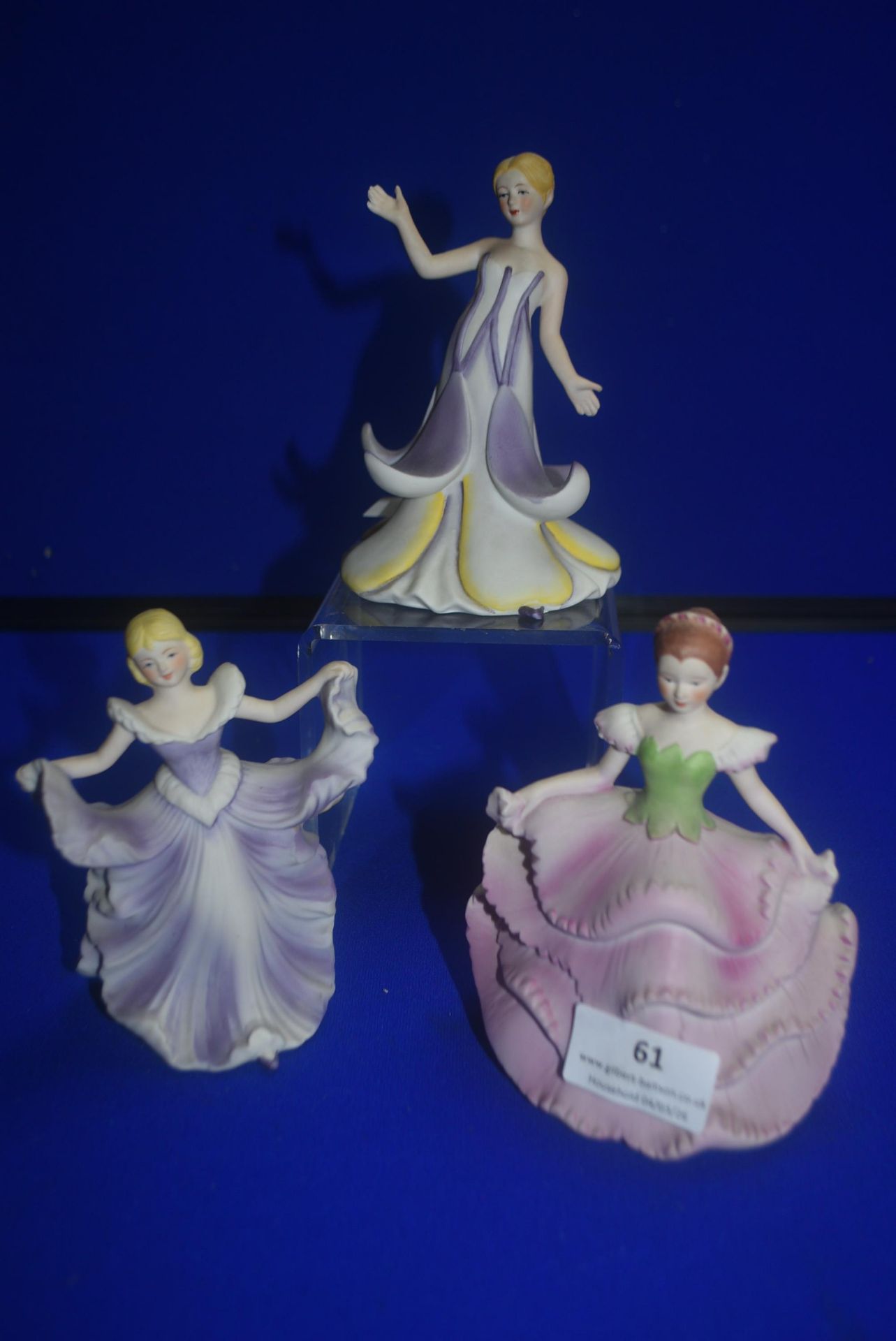 3x Collectors Studio Flower Maiden Figurines