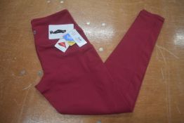*Tuff Lycra Active Leggings with Pockets in Cherry Pink Size: M