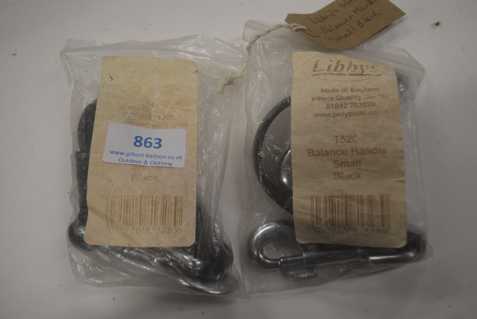 2x Libby’s Web Balance Handles Small Black