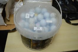 Tub of Golf Balls