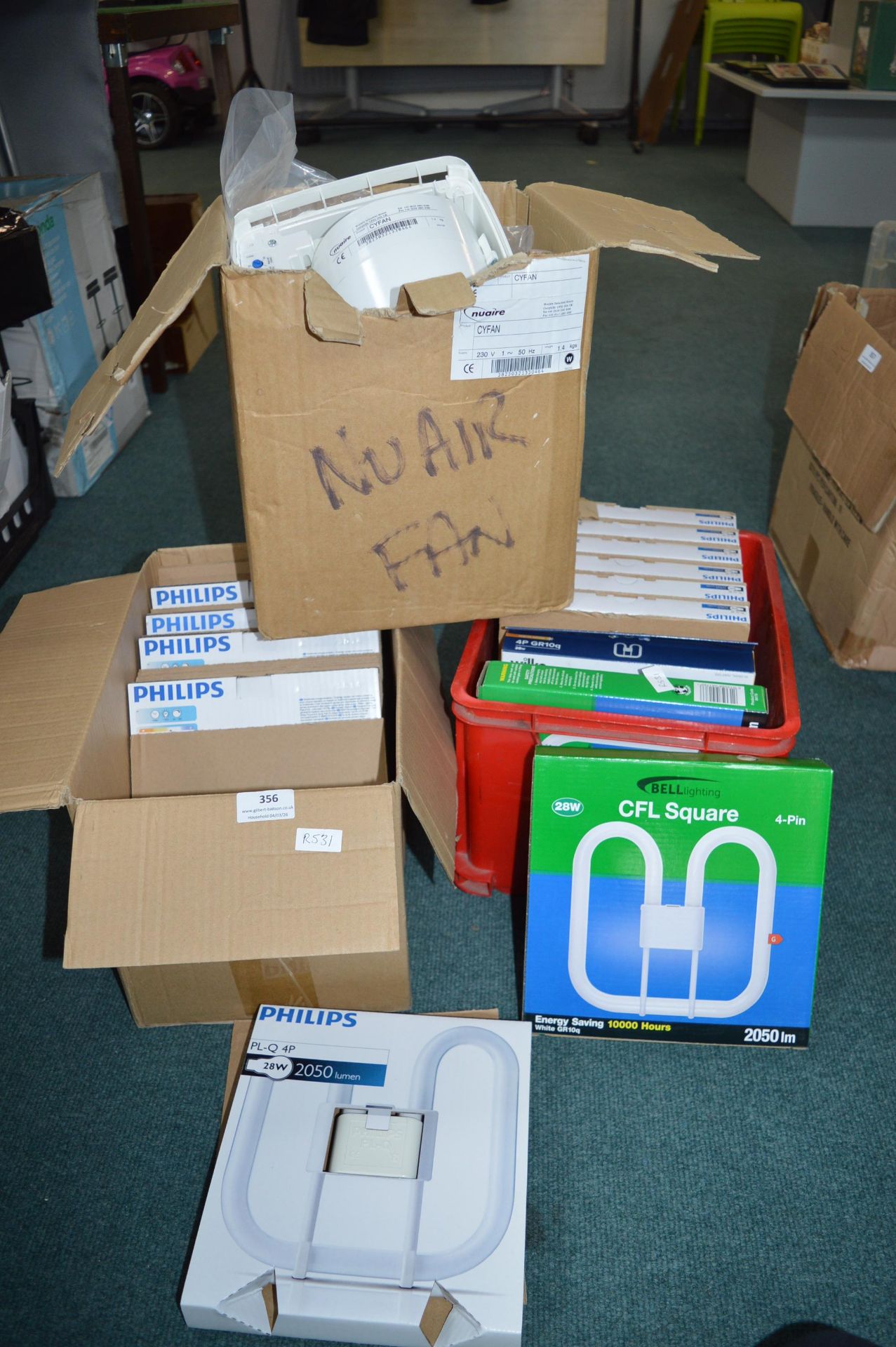 Assorted Lightbulbs and an Extractor Fan