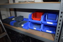 *Assorted Plastic Component Bins in Various Sizes and Colours