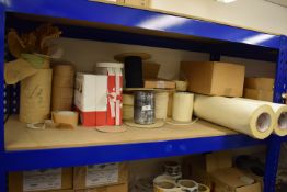 *Assorted Cords, Masking Tapes, Reinforced Parcel Tape, etc.