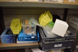 *Contents of Shelf to Include Assorted Computer Hardware, Sharp Spins, Fixings, etc.