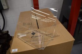 *2x Boxes of 35x A4 Clear Perspex Leaflet Dispensers