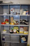 *Content Shelving (lot 84) to Include Assorted Adhesive Taps etc.
