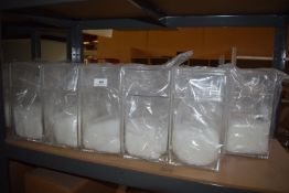 *31x Clear Perspex Boxes with Plastic Beads