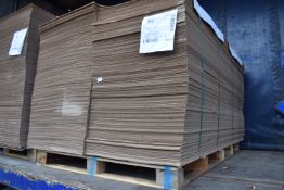 *Pallet Containing 319x Corrugated Cardboard Sheets 650x2100mm