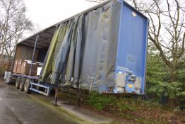 *M&G Trailers Ltd Triaxle 40ft Curtain Side Trailer, Chassis No. 24558 (collection by appointment,