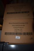 *2x Boxes of 125x Board Backed C4 Envelopes