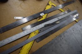 *Assorted Steel Rules and a Set Square