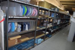 *12x Assorted Bays of Medium Duty Boltless Shelving 45cm deep x 180cm high x Assorted Widths (
