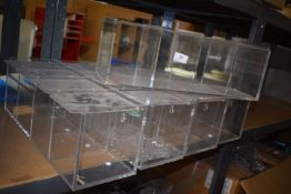 *4x Clear Perspex Pick and Mix Boxes