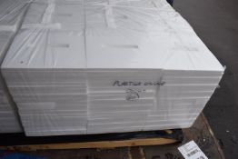 *2x Packs of ~60 Polystyrene Square Packaging (suitable for wall clocks)