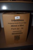 *36x Rolls of Brown Packaging Tape