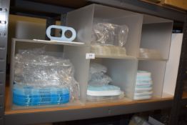 *Set of Perspex Pigeonholes Containing Toothbrush Holders