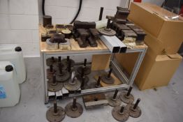 *Aluminium Framed Worktable and Assorted Steel Weights