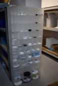 *Set of Frosted Perspex Pigeonholes Containing Cut Discs