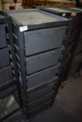 *Mobile Steel Framed Plastic Drawer Unit
