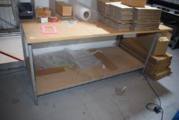 *Packaging Table with Undershelf 100x180cm x 92cm high work height