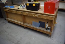 *8ft x 4ft Joiners Workbench with Storage