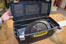 *Stanely Toolbox Containing Assorted Abrasive Discs