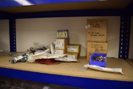 *Contents of Shelf to Include Various Cable Fittings, Zinc Plated Self Tapers, Hex Head Socket