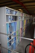 *12x Bays of Steel Shelving 93x33cm x 190cm high Each Bay, (collection by appointment, contents