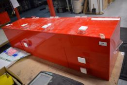 *Red Plastic Storage Unit