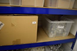 *7x Plastic Tubs Containing Assorted Tins and Plastic Bottles