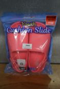 32 Degrees Cool Youth Cushion Slides in Pink Size: Child’s 13
