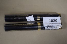 2x Max Factor Masterpiece Max Mascaras in Black