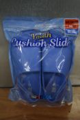 32 Degrees Cool Youth Cushion Slides in Blue Size: Child’s 12-13