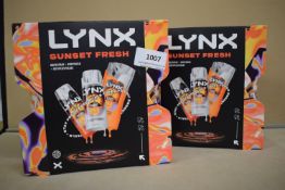 2x Lynx Sunset Fresh Giftsets