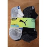 10x Pairs of Puma Dry Cell Kid’s Socks Size: 2.5-5